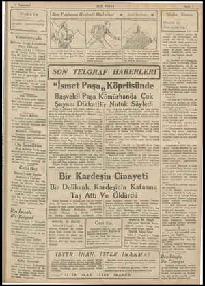  6 Teşrinlevvel -— slnlkada SON POSTA Sayfa 3 e LA lSoıı Postanın Resimli Makalesi m — Emel Ve İnsan & | —- i f > Hergün...