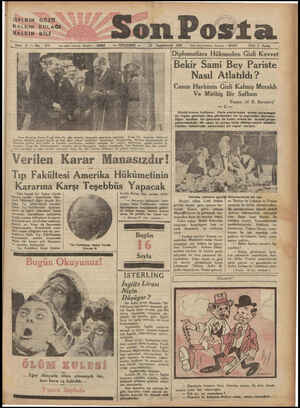    GALKIN GÖZÜ HALKIN KULAĞI HALKIN-DİLİ “Son P — PERŞEMBE — işleri telefomu: İstanbul — 20203 27 Teşrinlevvel 1932 — İdare