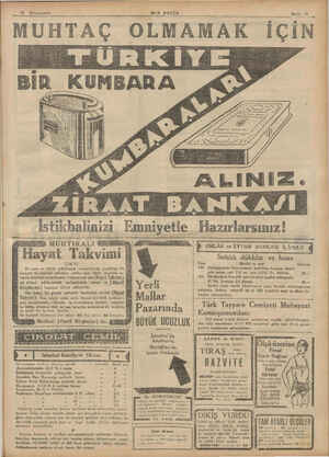    İS Kânunuevvel SO N POSTA Sıııı 15 —— x nn ——— —— MUHTAÇ OLMAMAK IÇIN İstikbalinizi mnıetle Hazırlarsınız! —— — —— — ——...