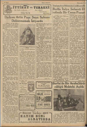  — SON POSTA İTTİHAT ve TERAKKİ — Her hakkı mahfuzdur. — Tefrika No. 28 Nasıl doğdu?.. Nasıl Yaşadı?.. Nasıl Öldü?.. Dadyan