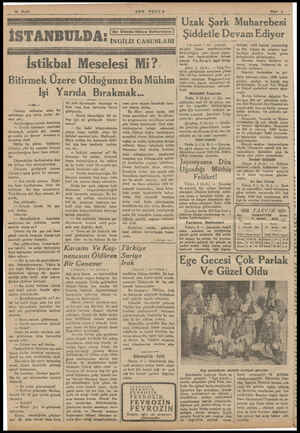  10 Sayfa — İSTANBULDA: SON POSTA IBlr Ölünün Hâtıra nonerından! İNGİLİZ CASUSLARI İstikbal Meselesi Mi? Bitirmek Üzere...