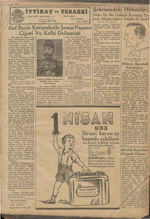  aa Y A ee ZaT 9 SAT Atıf Beyin Kurşunlarile Şemsi Paşanın İTTİHAT ve TERAKKİ — Her hakkı mahfuzdur. — Tefrika No. 109 Nasıl