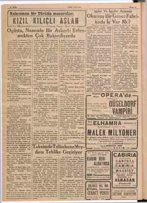  8 Sayfe SON FOÖSTA Kahraman bir Türkün maceraları © Ogüsta, Namuslu Bir Askerle Evlen-: IZIL KILIÇLI ASLAR Ya zan: Ömer Rıza