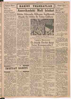     ölü“ 26 Nisan SON POSTA Sayfa 5 Siyaset Âlemi | Hitler Ve Almanyanın Dahili Vaziyeti Hitlerin milli sosyalist fırkası Al-