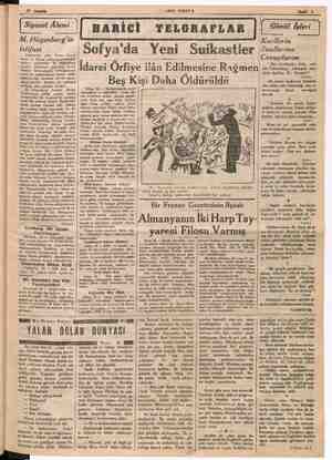    27 Haziran SON. POSTA Sayfa :3 Siyaset Âlemi M. Hügenberg'in İstifası Beklendiği | gibi, Alman İkti ransına zaman, devle