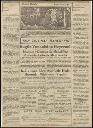  Dünya 'i Ne Okuyor? * ( Baştarafı 1 inci sayfada ) Fransada Ne Okuyorlar? bir dansözündür. Kolett iyi bir aileye mensup bir