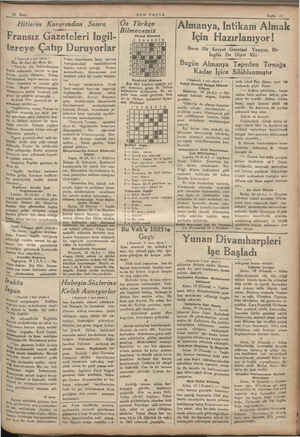    : — Olaşma 20 Mart Hitlerin Kararından Sonra — Fransız Gazeteleri İngil- ( Baştarafı 5 inci yüzde ) Eko dö Pari de diyor