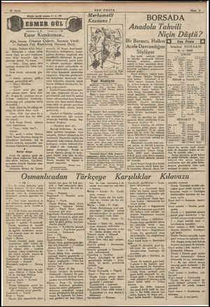  Muharriri: A, R. SON POSTA | Merhametli Tefrika No.1: 78 Esrar Kumkuması.. Ağa, Imamı öı:rlı_ıını Çnğııîtı. İhsanını Verdi: —