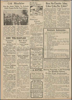  10 Sayfa Çek Misafirler —.. ——— Dün Bir Kısım Talebe Ve Profesör Bir Parti Gel_iyqr Geldi. Pazara Da Şehrimize gelmesi...