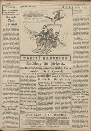    Yazı Çok Olduğua için Bugün Konamadı — Dışarda — Türk Kn .. ü , omur Viyanada çıkan Telegraph Kazetesinden: İşittiğimize