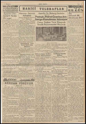  2 İlnnîıkinım Matbuatında GÖRDÜKLERİMİZ Aynaroz Cüm- huriyeti Tarihe Karışıyor 1935 yalının ilk ayla - zında Yunaa hüküme-