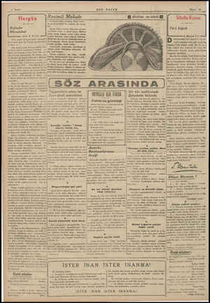  2 Sayfa a Hergün Rejimler Mücadelesi Yazanı F. R. Atay 1932 seçimi ile yeni seçim afasındaki devri tahlil eden bir Fransız