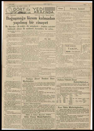  17 Birinciteşrin “ Son Posta ,, nın zabıta romanı t DÖRT ile YEDİ Yazan : Hugh Austin : SON POSTA KARARARURRR KU ARAJINDA...