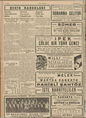  SON POSTA Birinciteşrin la İstanbul Gümrüklerinde Islâhat Başmüdür Mustafa Nuri yeni direktiflerle dün Ankaradan döndü...