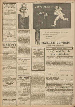  A LA İ NT İ YN İ PUU ; . g K 10 Sayfa SON POSTA © Son Posta © İstanbul Gelir ve Para BORSASI 23-12 . 1936 Türk Devlet...