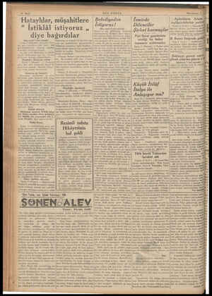  Hataylılar, “ İstiklal diye ba rafı 1 inci sayfada) — Hama, 5 ( b ten görülmemektedir. gayri uns yeniden ndub Dü aTdır....