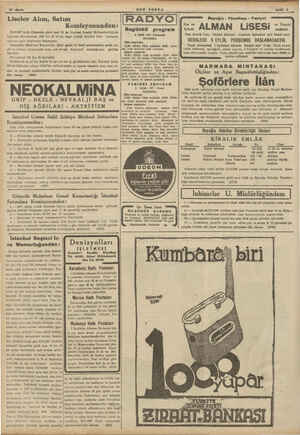  * . $ SÖON POSTA Eyiği 4 Liseler Alım, Satım Komisyonundan: 22/9/937 tarih Çarşamba günü saat 15 de İstanbel Liseler...