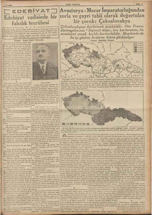    18 Mart SÖON POSTA Sayfa 7 C EDEBİYAT | A vusturya - Macar İmparatorluğundan Edebiyat vadisinde bir zorla ve gayri tabii