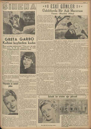    Greta Garbo Rober Taylorla «Lüdam o Kamelyas filminin bir aşk sahnesinde GRETA GARBO Kalbını kaybeden kadın Maruf san'atkâr