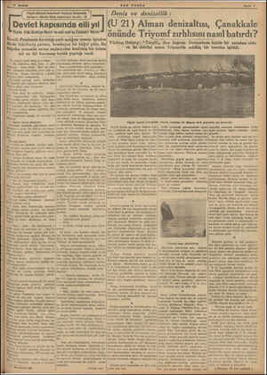  Haziran :f'".“ Gisket darağacı altında biten ae rerssennesrcseneccAnAAE Devlet kapısında elli yıl | (U 21) Alman denizaltısı,
