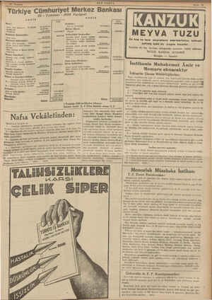      Türkiye 23 - Temmuz - 1938 Vaziyeti Kanunun & ve 8 inci maddeleri- Hariçteki Muhabirler : ne terfikan hazine tarafından