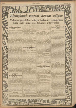           ova 13 (A.A.) — Tas ajansı bildi- stia gazetesi, Atatürkün hayat ve ni tebarüz ettiren bir makale peşretmiştir....