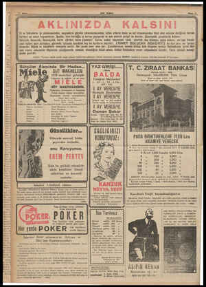  16 Sayfa 1. içinde yazılıdır. Dikkat: Pi TRSEEED SUT MAKiNELERİ 1939 modelleri gelmiştir Lünyanın en sağlam ve en ucuz, SÜT