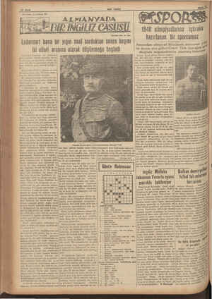    14 Sayfa «5nh Posta: nın tefrikası: 80 ALMANYADA BİR iNGiliZ CASUS SON POSTA Tercüme eden: EL Alas Ludendori hana bir yığın