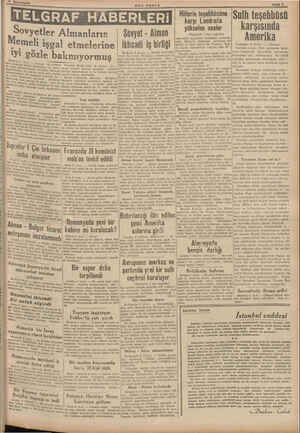       SON POSTA Hitlerin teşebbüsüne karşı Londrada yükselen sesler - (Baştarafı 1 inci sayfada) İsusundaki kanaatini muhafaza