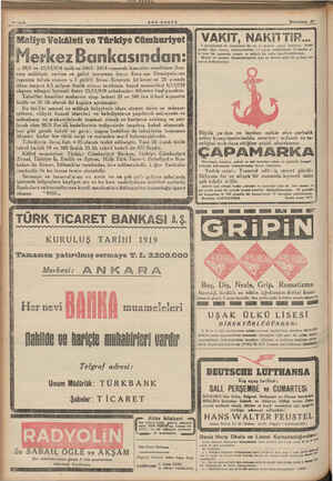    12 Sayfa Me e birlik ve 25 lik olarak iki kupüre ayrılmıştır. Ziraat, Türkiye vasıtasile de bu husus temin olunabilir....