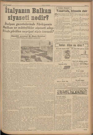    SON POSTA İtalyanın Balkan siyaseti nedir? İtalyan gazetelerinde Türkiyenin Balkan ve müttefikler siyaseti aley- hinde...