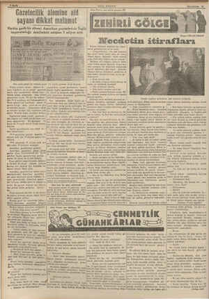    Gazetecilik âlemine şayanı dikkat malümat - Harbin garib bir cilvesi: Amerikan gazetelerinin İngilz imparatorluğu...