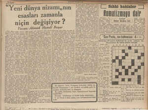  eni e Senİ dünya nizamı. deyince “kis kanali Bu lerkibin efradını cami,| mâni bir tarifi iie mi7 Akla yapılabi! tn tam *arifm