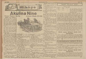      SON POSTA (Dünkü kısmın hüldsası| Akulina nine, yağışlı bir sonbahap Günü, dilenmekten evine dömarken, â, Yağı kayar,...