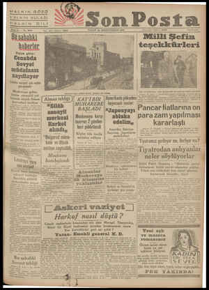  “HALKIN GÖZÜ HALKIN KULAĞIİ HALKIN Dül İ No. 4036 haberler Vişiye göre: Cenubda Sovyet müdafaası Zayıllayor Londra va iyeti