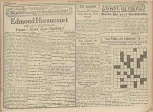    ük Fransız ve Gn —— ngiliz edib m — leri iğ Edmond Haraucourt (EDMON HAROK Yazan : Halid Ziya UR) Uşaklıgil birkaç Durur ve
