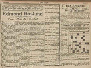    SONPOSTA Edmond Rostan (EDMON ROSTAN ) Yazan : Halid Ziya Uşaklıgil | mesabesinde olmalıdır ki şar Ajglonson. fakat diğer