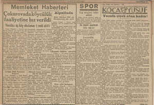    * Memleket Haberleri Adama (Hususi) — Evvelki gün! ana maarifi için hayrlı bir gün Imuş. üç köy okulunun temeli a - Veli