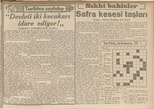  yek pas ba, Tarihten sayfalar evlefi iki kocakarı idare ediyor!,, YAZAN : KADİRCAN KAFLI yollandılar. Koca kavuklu ve, 66...