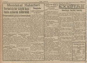     4/2 Sayfa SON POSTA Memleket Haberleri (Güya! Torbalıda hir köylü başı | izmirde yoklamaları 9 kişilik taşla ezilerek...