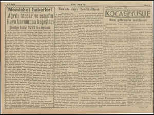  4/2 Sayfa Memleket haberleri Ağrılı tüccar ve esnafın Hava kurumuna bağışları Şimdiye kadar 9276 lira toplandı Ağrı vilâyeli