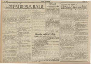    28 Mart tarihi e PATRONA HALIL 5 lara vurup — sâl; m gep gelme © «Bü gece gömer» ce “Keşelenmekten vazg çıkmıştı. On beş