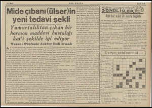  SON POSTA Mide çıbanı(ülser)in yeni tedavi şekli Yumurtalıktan çıkan bir hormon maddesi hastalığı kat'i şekilde iyi ediyor