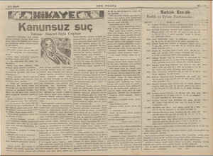    SON POSTA çi Nisin 5 — 40 dik bir ibüyarı masanın yanına ka, “a Tüm bü sırada, salonun aşık pencere, a an NR alalı ali...