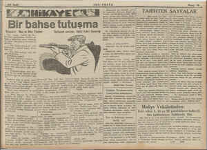    4/1 Sayfa HiKAaYE Bir bahse tutuşma Türkçeye çeviren : Halid Fahri Ozansoy Yazanlar: Max ve Alex Fiseher Dün sabah,...