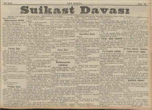    4/1 Sayfa (Baştarafı 1 İnci sayfada) Bünü kendisine Bildirdi. Abdurrahmanın avukatı Miütdakiben Abdürrahtsanın avukatı...