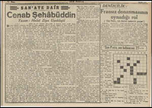  SAN'ATE DAİRE enab Şehâbüddin:: Yazan: Halid Ziya Uşaklıgil şekle zl bir hakikat karşısında, O zamana kadar, hai Mek jJaka