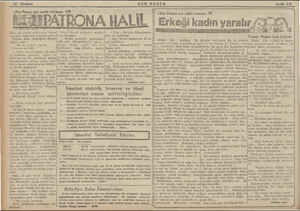     13 Haziran . SON POSTA İ «Son Postan mın edebi romanı: 23 «Son Posta» mn tarihi fefrikası: 133 PATRONA HALL Erkeği kadın