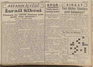  17 Haziran SON POSTA Sayfa 3/1 ASYANIN İÇYÜZÜ 21) SPOR L ZİRAAT İsrail ülkesi in ilk yüksek komiseri neler Eee a; neler...