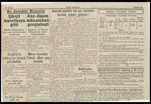  4/2 Sayfı Bu Sababhki Haberler Çörçil | Rus-Japon Amerikaya | gitti Harbin kazanılması için yeni mizakereler apılacak (AA) ,